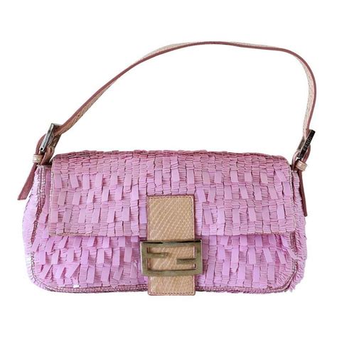 vintage fendi mesh bag|Fendi old baguette 1990.